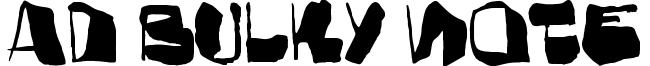 AD Bulky Note