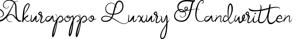 Akurapoppo Luxury Handwritten