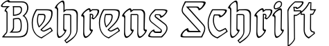 Behrens Schrift