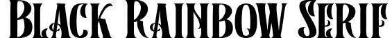 Black Rainbow Serif