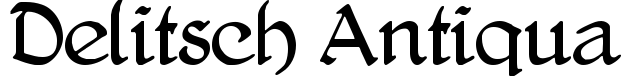 Delitsch Antiqua