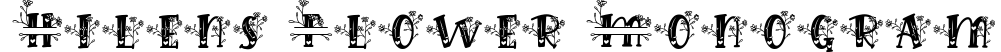 Hilens Flower Monogram