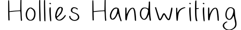 Hollies Handwriting