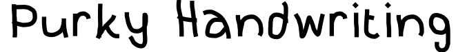 Purky Handwriting