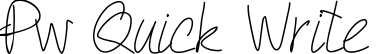 PW Quick Write