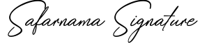 Safarnama Signature
