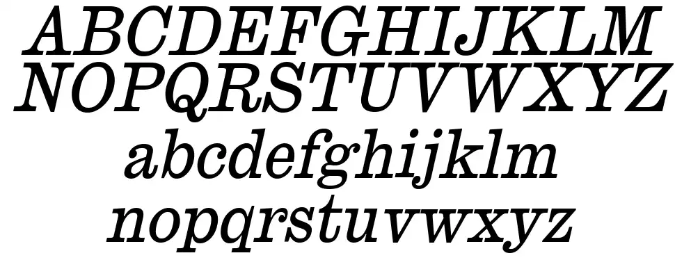 1873's Inclined Antiquefont specimens