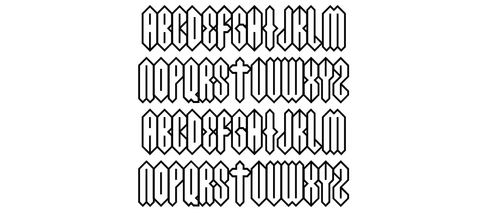 Acid Crushfont specimens