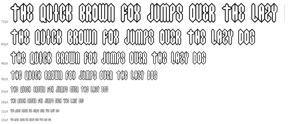 Acid Crushfont waterfall