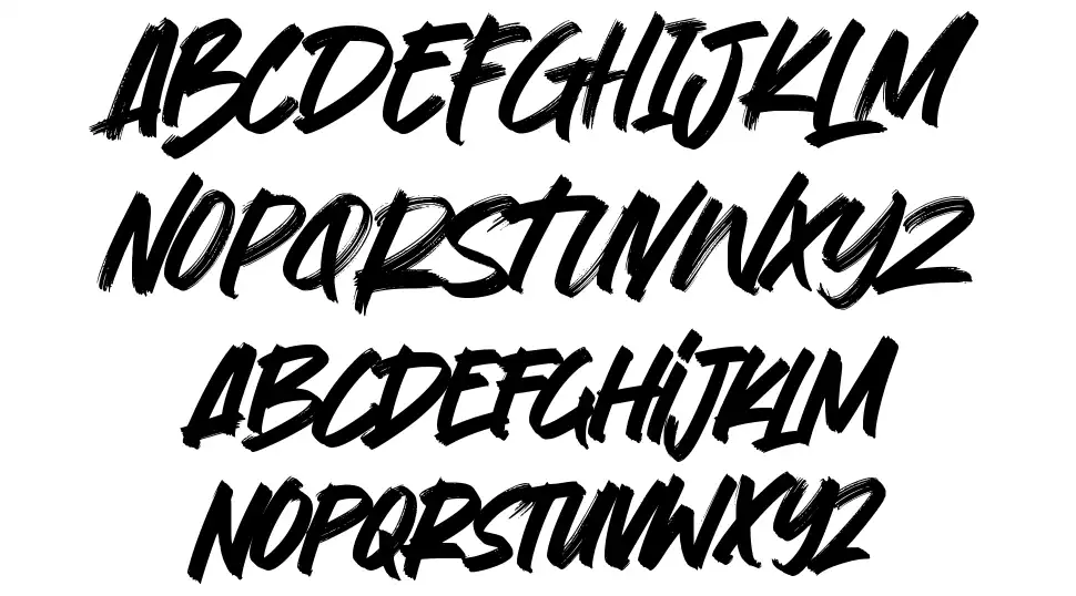 Across The Streetfont specimens
