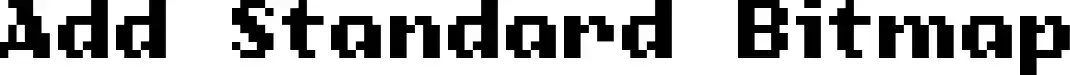 Add Standard Bitmap