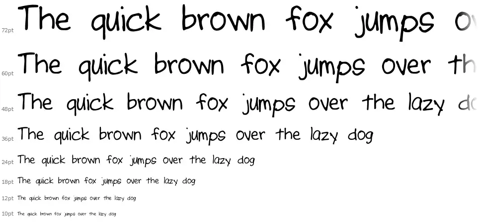 AJ Put Me Firstfont waterfall
