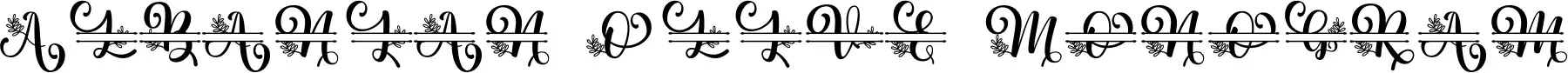 Albanian Olive Monogram