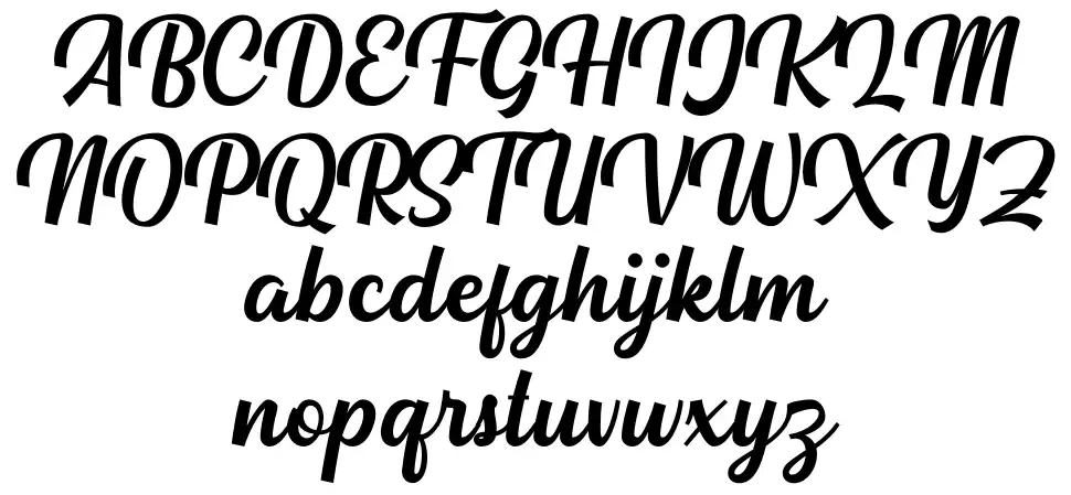 Allentownfont specimens