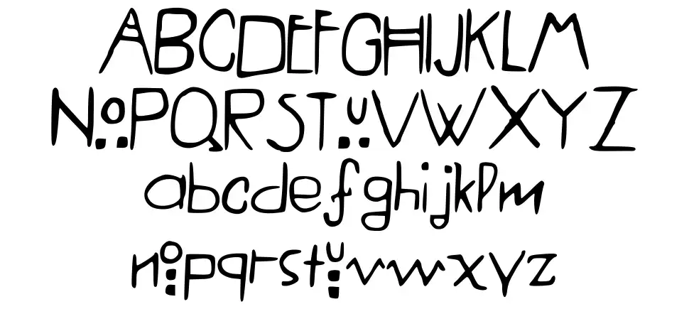 American Horror Storyfont specimens