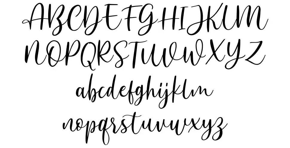 Anjani Scriptfont specimens