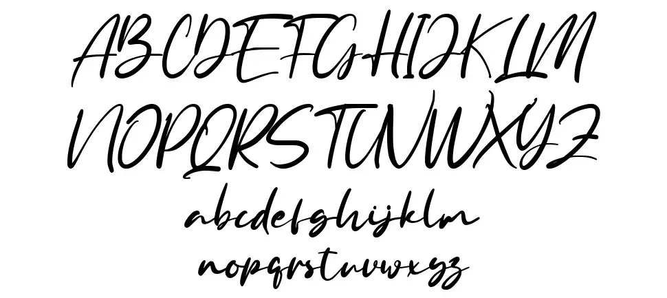 Anyer Beachfont specimens