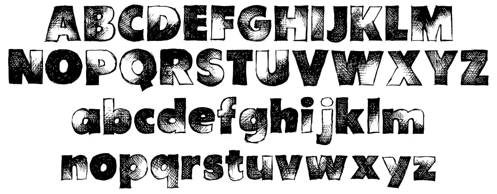 Are You Hung Upfont specimens