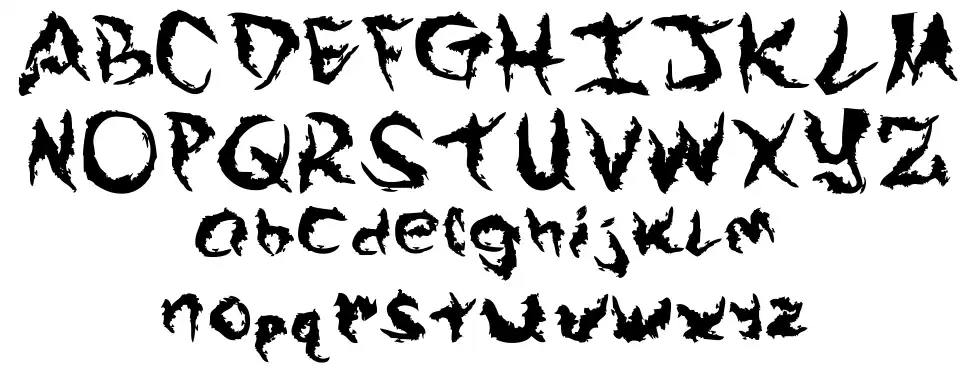 Arek Is So Grungeyfont specimens
