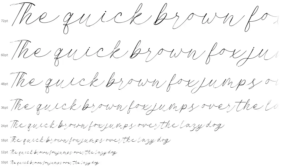 Autographfont waterfall