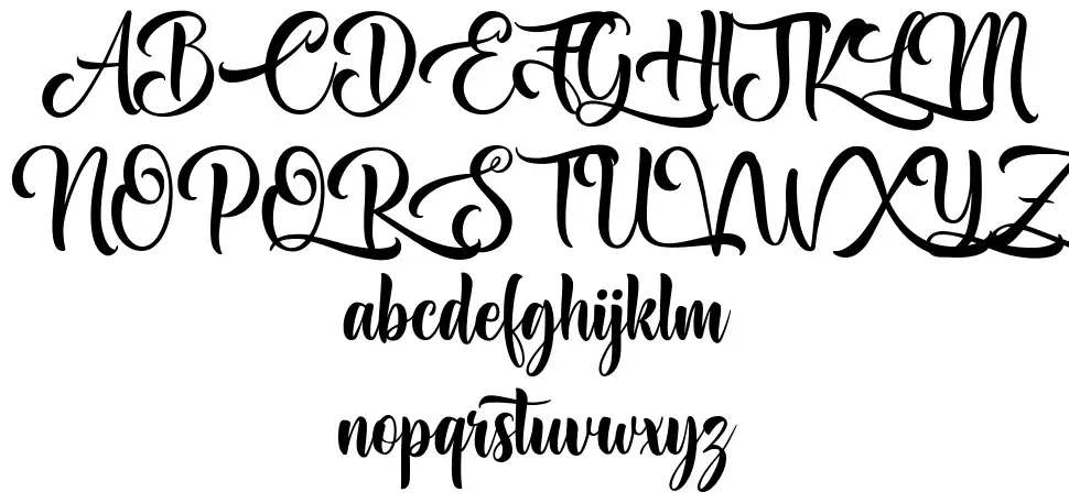 Awake the Beautyfont specimens