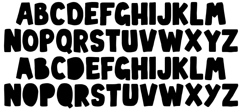 Baby Partyfont specimens