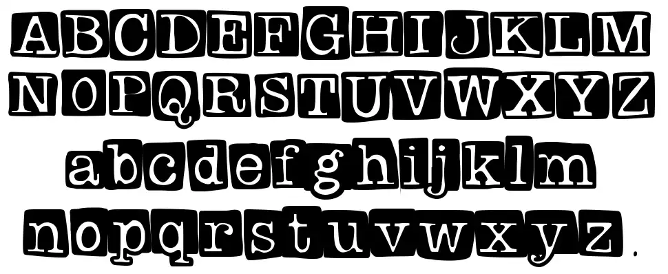 Badly Stampedfont specimens