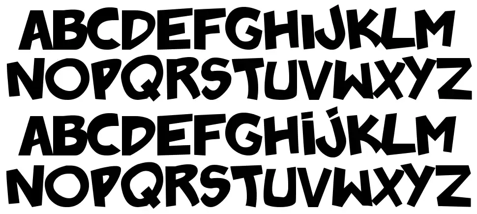 Badonk-A-Donk2font specimens