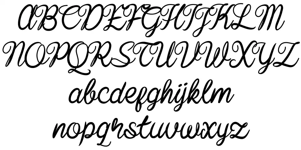 Baline Scriptfont specimens