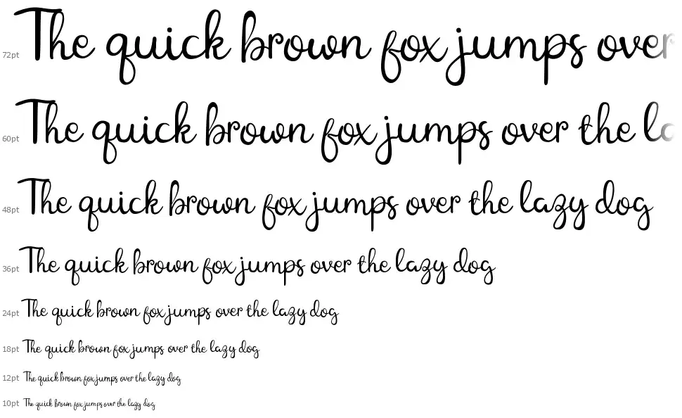 Ballerine Scriptfont waterfall