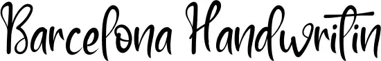 Barcelona Handwritin