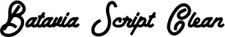 Batavia Script Clean