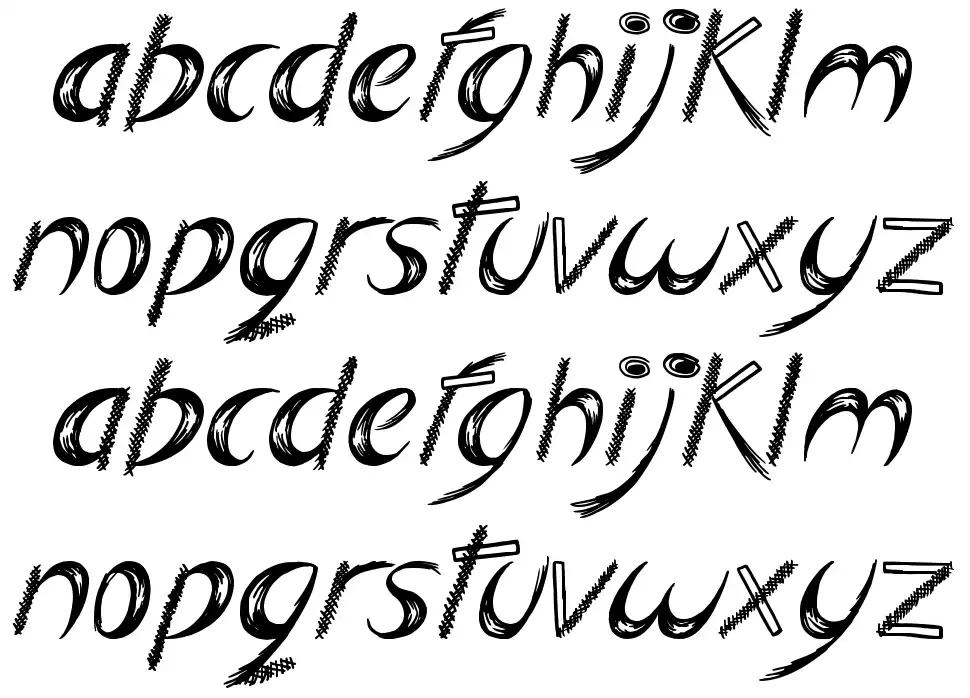 Big Easyfont specimens