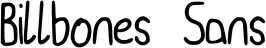 Billbones Sans
