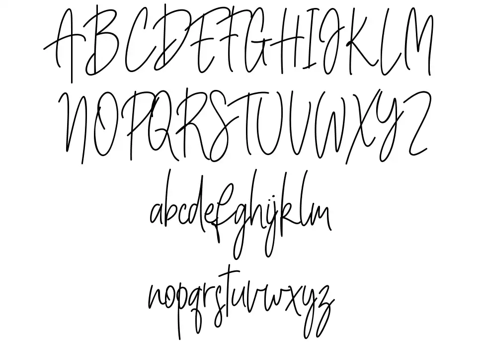 Billystuckfont specimens