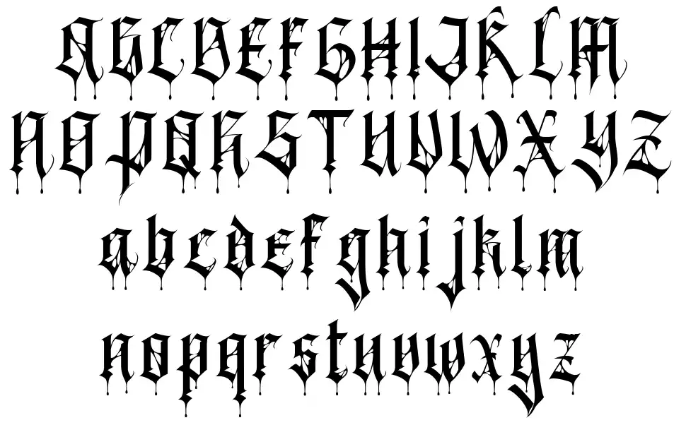 Black Spiderfont specimens