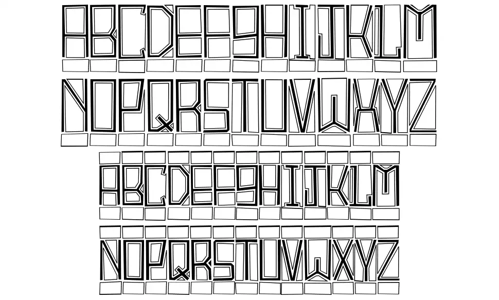 Block Titlingfont specimens