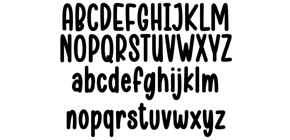 Boho Sunshinefont specimens
