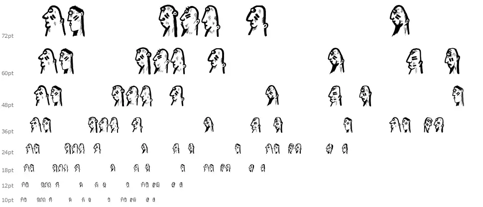 Bold Peoplefont waterfall