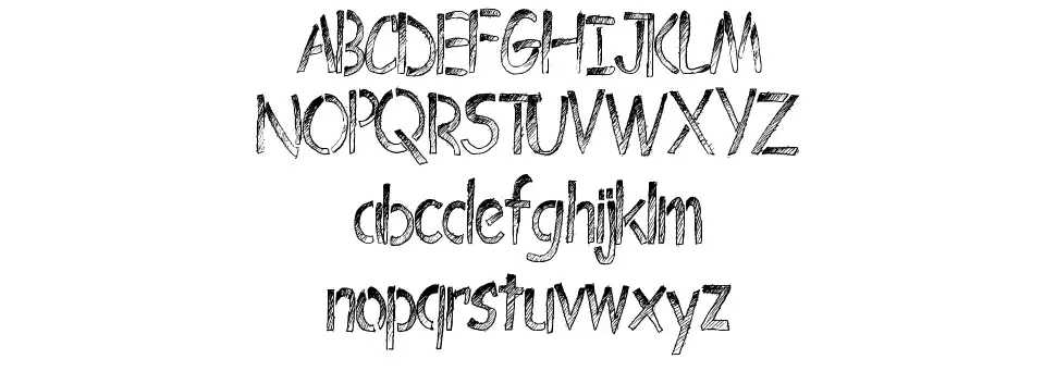 Bombing Stencilfont specimens