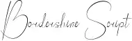 Bordershine Script