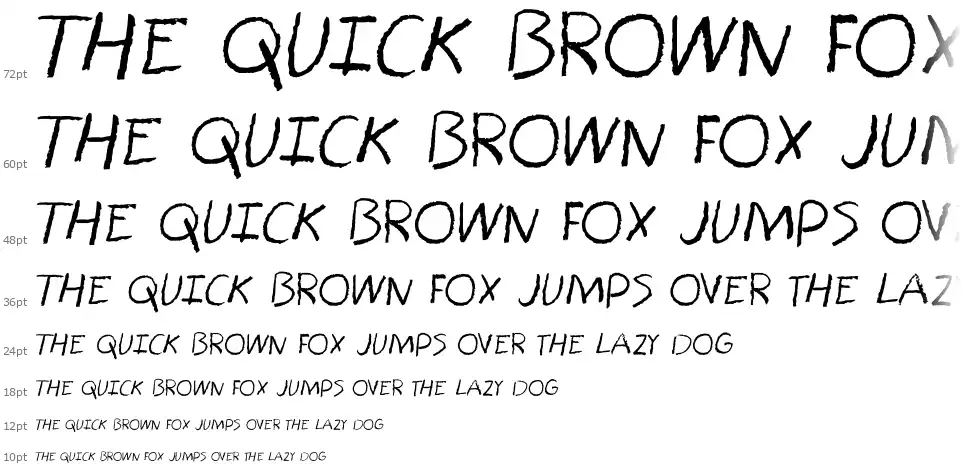 Bored Crayonfont waterfall