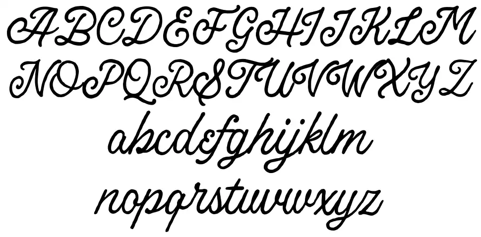 Broadley Scriptfont specimens