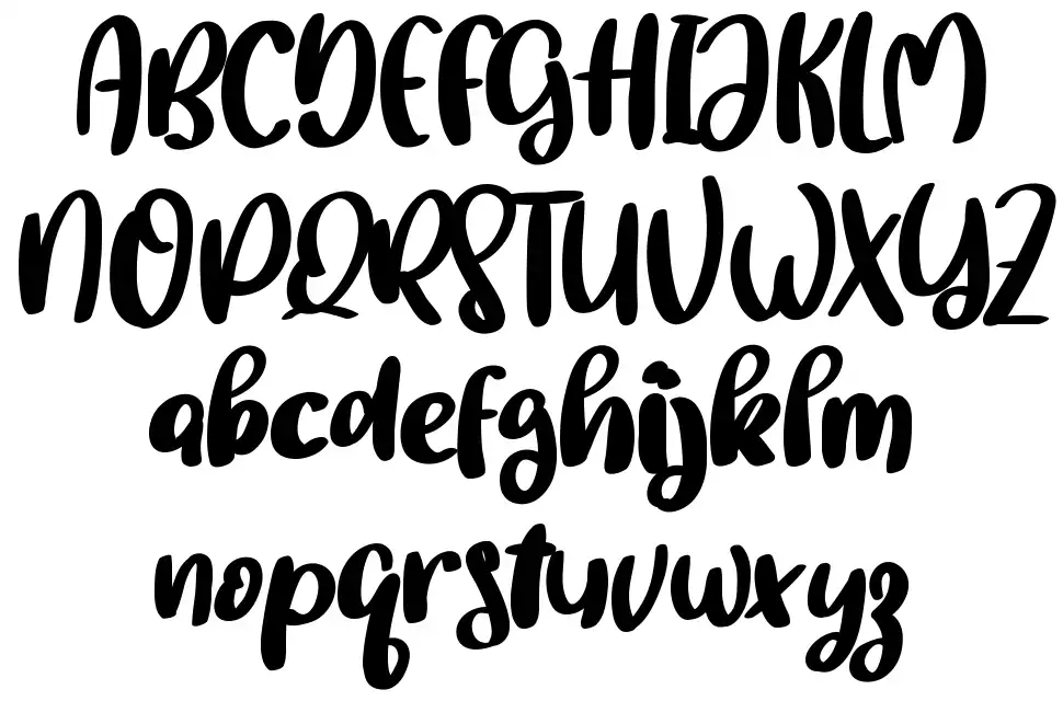 Brother Glowfont specimens