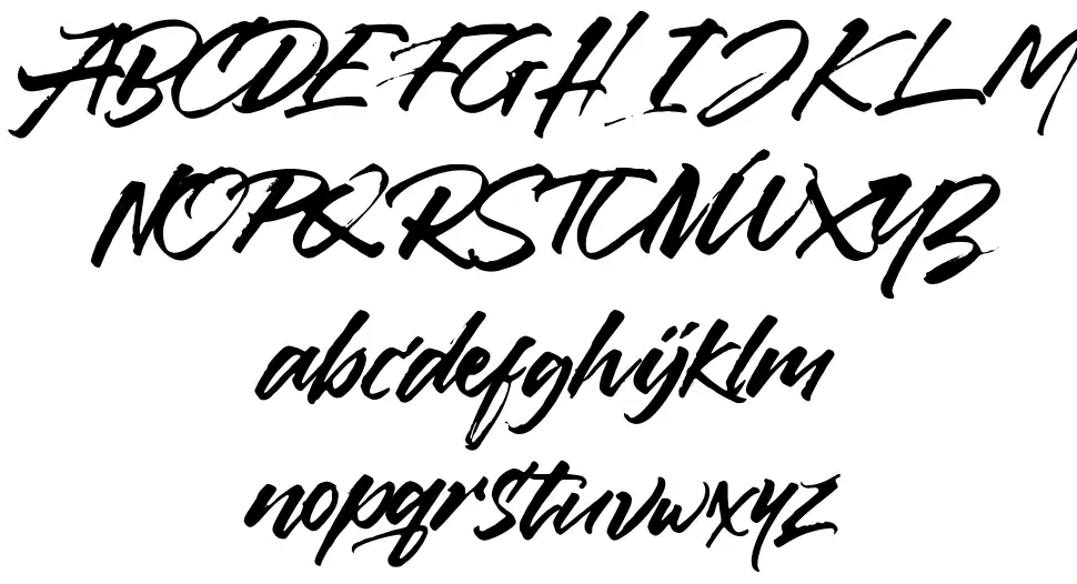 Callaghandsfont specimens