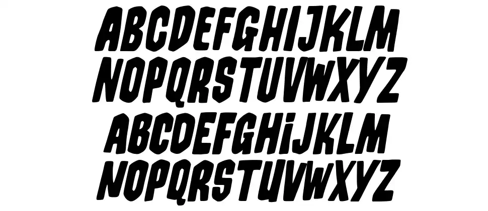 Callifrozfont specimens