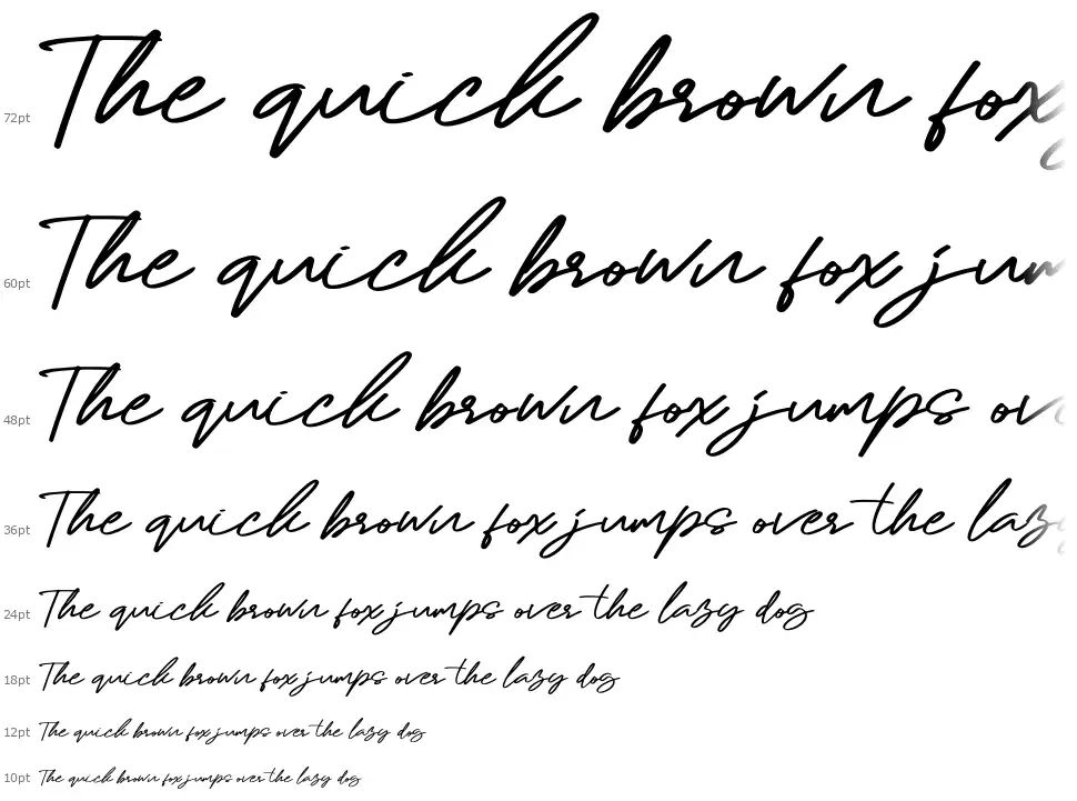 Calling Loves Scriptfont waterfall