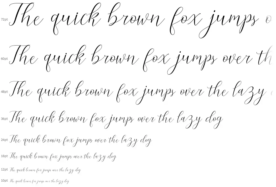 Cantona Scriptfont waterfall