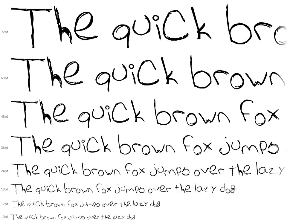Cat's Awesomely Awesome Fontfont waterfall