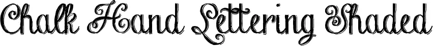 Chalk Hand Lettering Shaded